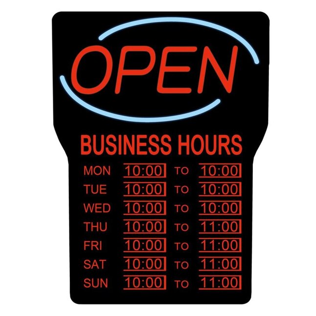 Royal Sovereign 24-in Multi-Function LED Open Lighted Sign Royal Sovereign 24-in Multi-Function LED Open Lighted Sign