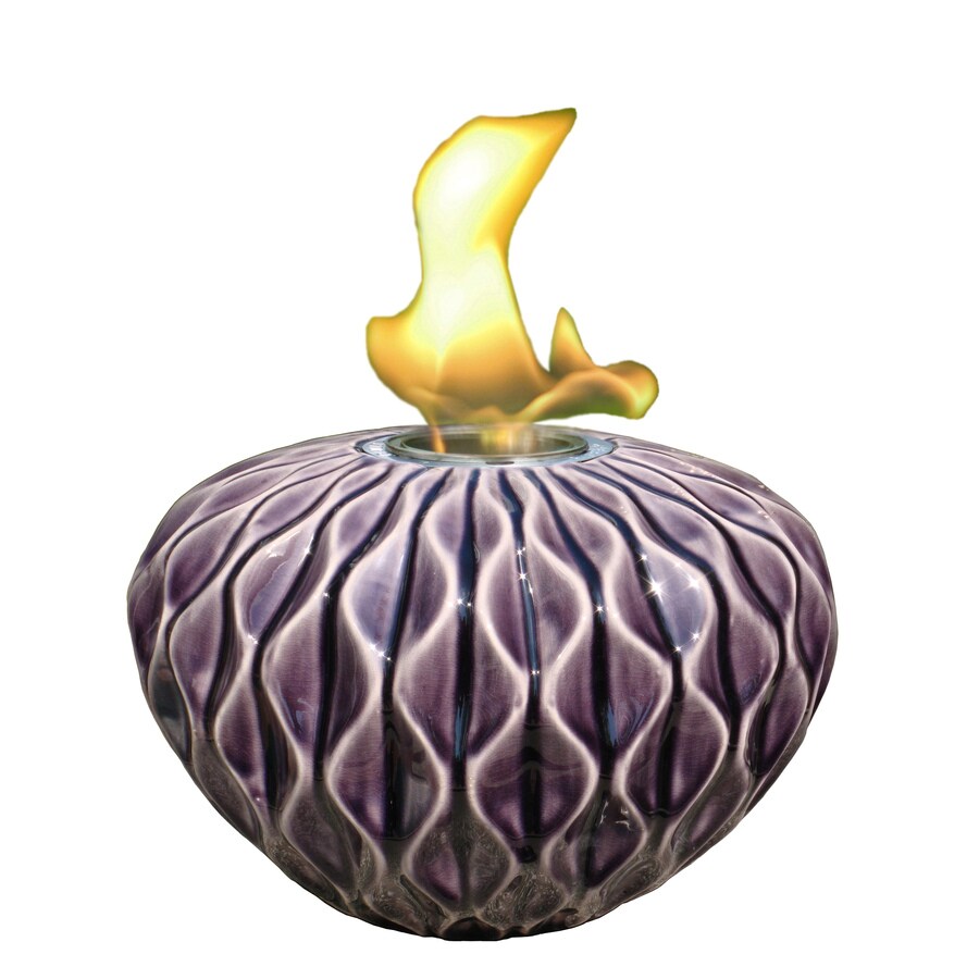 Style Selections Royal 8 27 In Ripple Ceramic Fire Pot At Lowes Style Selections Royal 8 27 In Ripple Ceramic Fire Pot