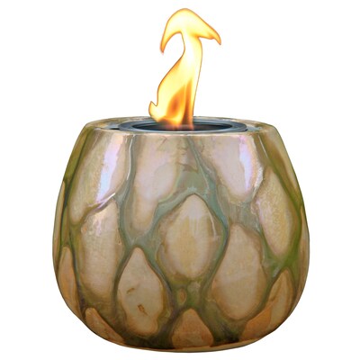 Allen Roth Canyon 4 13 In Sandy Ceramic Fire Pot At Lowes Sandy Ceramic Fire Pot At Lowes