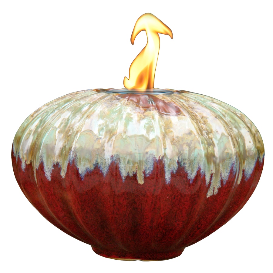 Allen Roth Tambora 7 87 In Wine Ceramic Fire Pot At Lowes Allen Roth Tambora 7 87 In Wine Ceramic Fire Pot