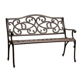 Patio Benches At Lowes Best Ing Home Decor 26 77 In W X 48 42 L Antique Brown Aluminum