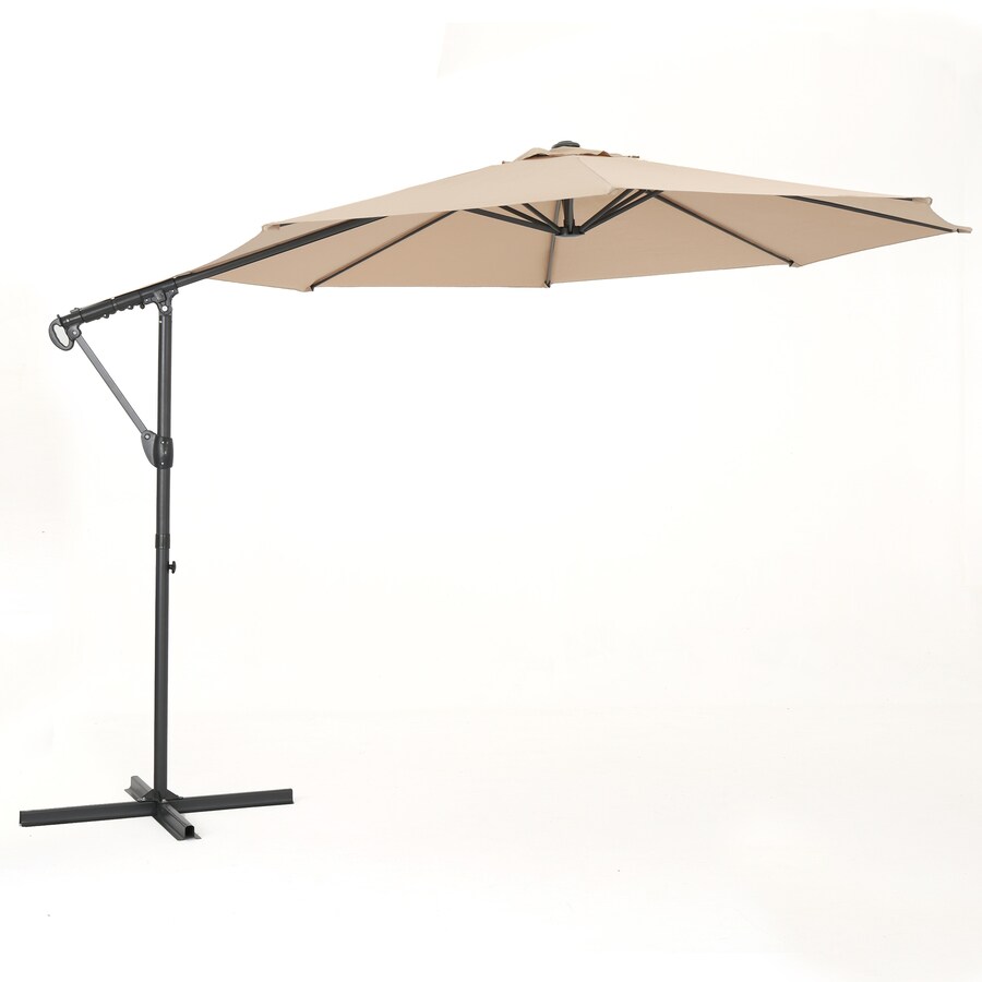 Best Selling Home Decor 8 Ft Octagon Navy Blue With Black Gray Steel Frame Crank Offset Patio Umbrella And Base In The Patio Umbrellas Department At Lowes Com