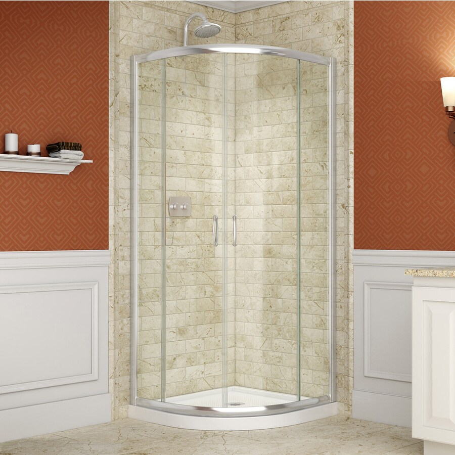 DreamLine Prime 31.375-in to 31.375-in W x 72-in H Frameless Sliding Shower  Door at