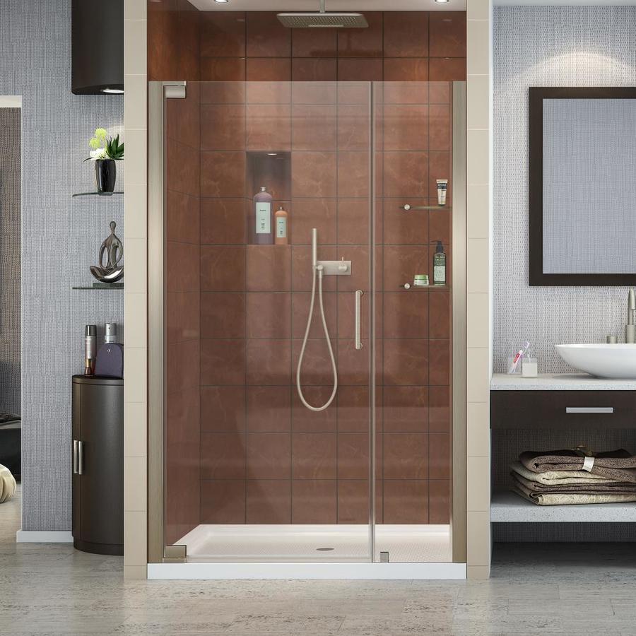 Dreamline Elegance 44 25 In To 46 25 In W Frameless Pivot Brushed