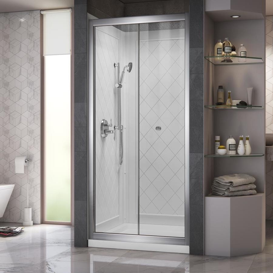 DreamLine Butterfly Chrome 3Piece Alcove Shower Kit 36in x