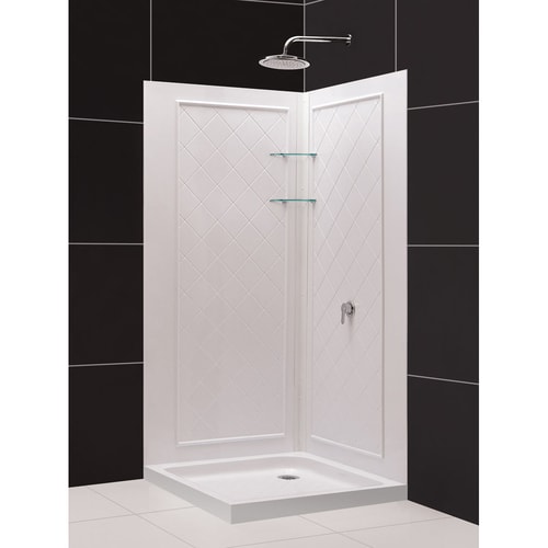 DreamLine QWALL4 White Shower Wall Surround Corner Wall Panel