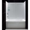 Shop DreamLine Qwall-Tub White Acrylic Bathtub Wall Surround (Common ...