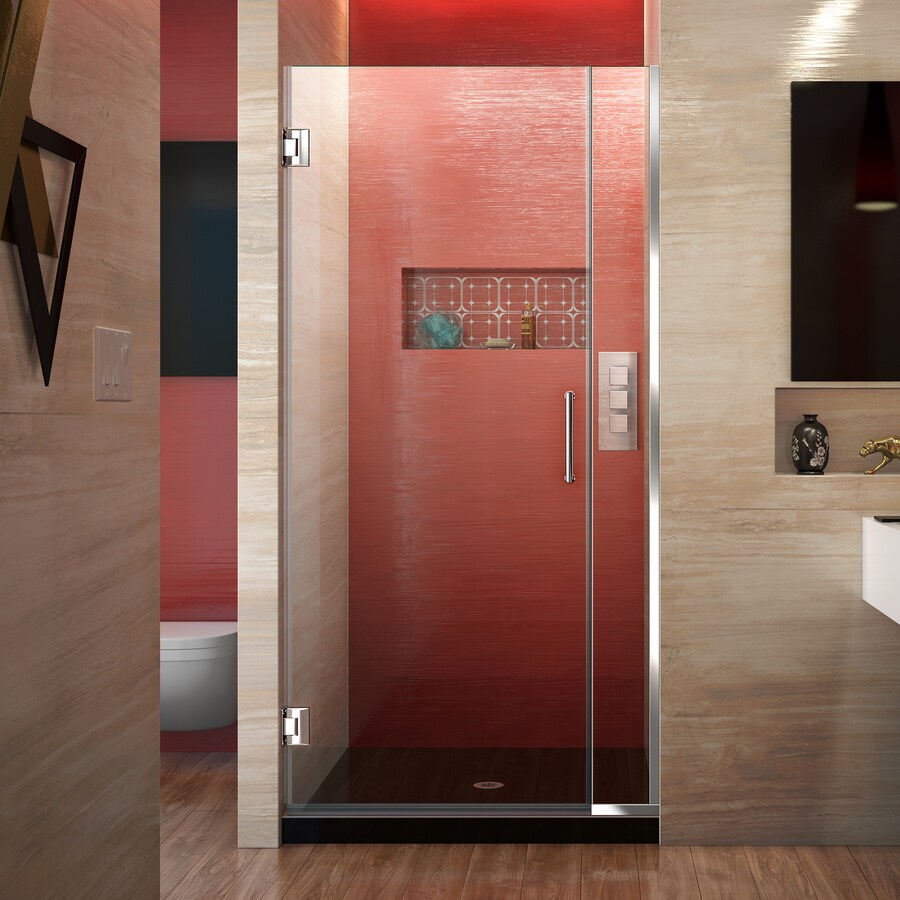 Dreamline Unidoor Plus 35 5 In To 36 In W Frameless Hinged Chrome