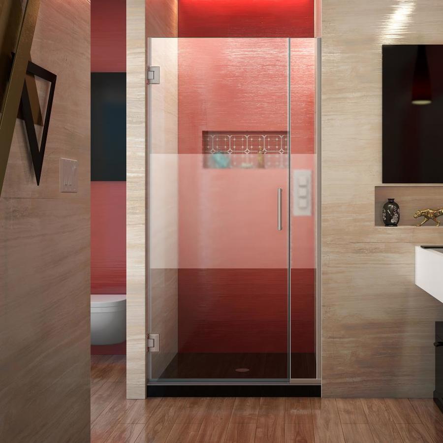 Dreamline Unidoor Plus 35 In To 5 W Frameless Brushed Nickel Dreamline Unidoor Plus 35 In To 5 W Frameless Brushed Nickel Hinged Shower Door