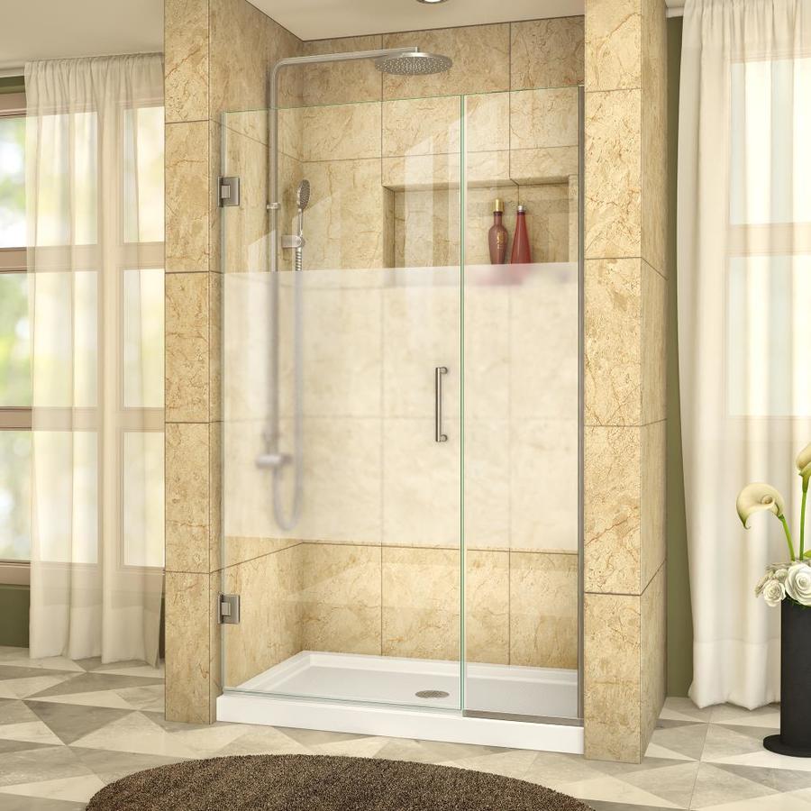 Dreamline Unidoor Plus 41 5 In To 42 W Frameless Brushed Dreamline Unidoor Plus 41 5 In To 42 W Frameless Brushed Nickel Hinged Shower