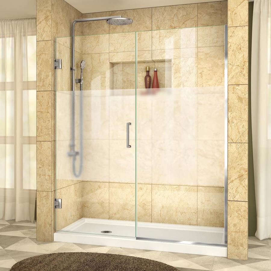 Dreamline Unidoor Plus 60 In To 5 W Frameless Chrome Dreamline Unidoor Plus 60 In To 5 W Frameless Chrome Hinged Shower Door