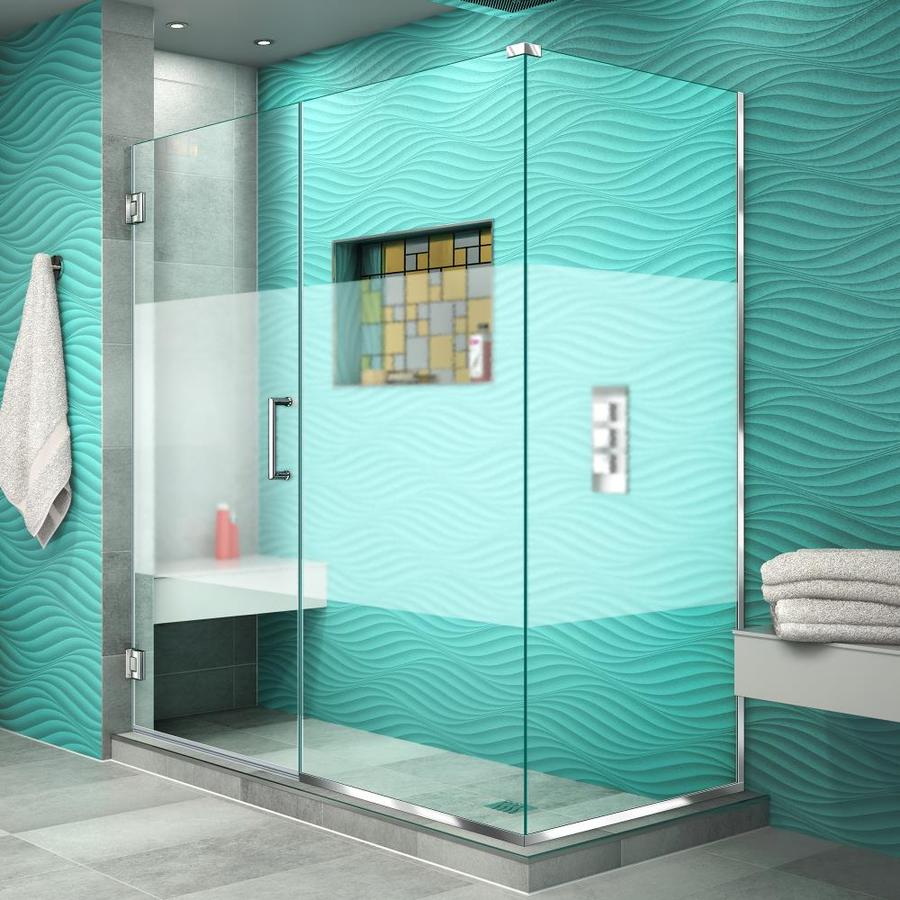 Dreamline Unidoor Plus 58 In To W Frameless Chrome Hinged Dreamline Unidoor Plus 58 In To W Frameless Chrome Hinged Shower Door
