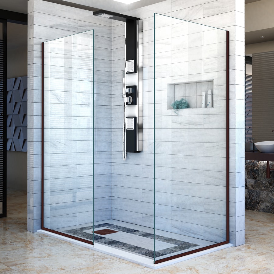 frameless fixed panel shower screens