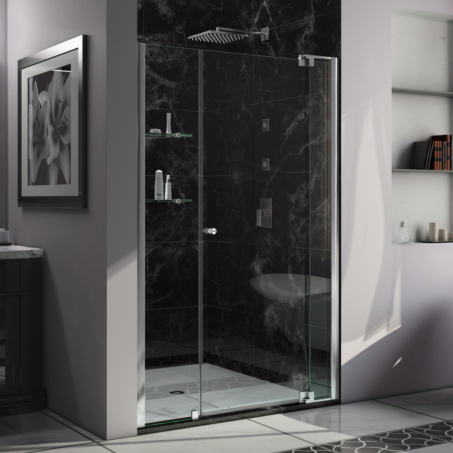 Dreamline Allure 43 In To 44 W Frameless Chrome Pivot Shower Door Dreamline Allure 43 In To 44 W Frameless Chrome Pivot Shower Door