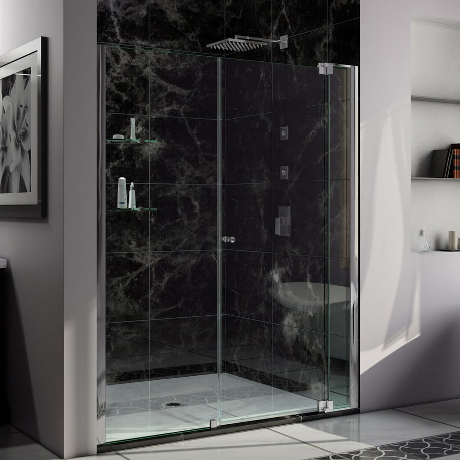 Dreamline Allure 62 In To 63 In W Frameless Pivot Chrome Shower