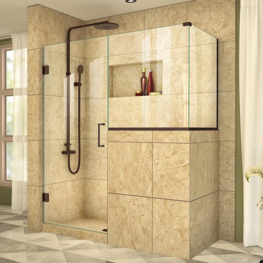 Dreamline Unidoor Plus 48 In To W Frameless Oil Rubbed