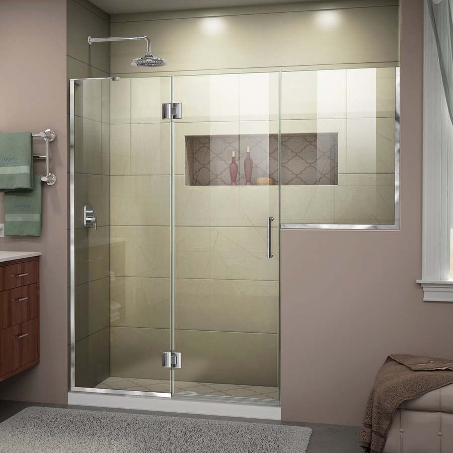 Dreamline Unidoor X 71 In To 71 5 In W Frameless Hinged Chrome