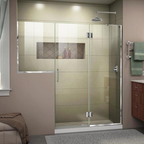 Dreamline Unidoor X 71 In To 71 5 In W Frameless Hinged Chrome