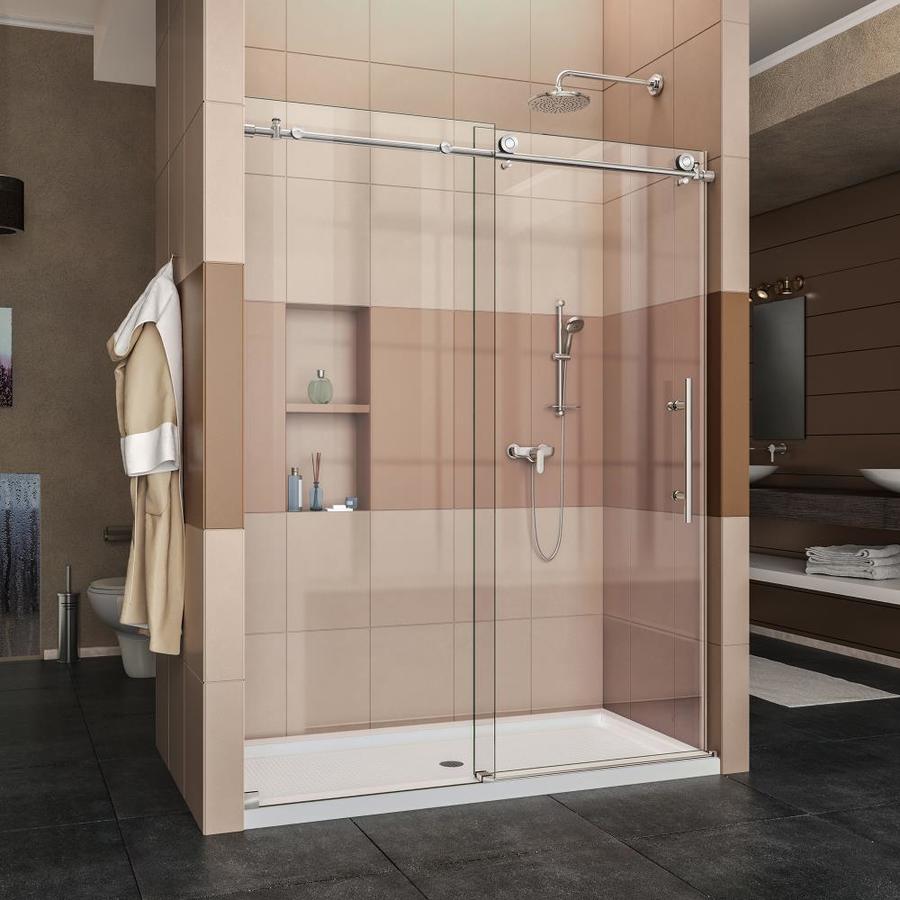 DreamLine EnigmaX Polished Stainless Steel 2Piece Alcove Shower Kit