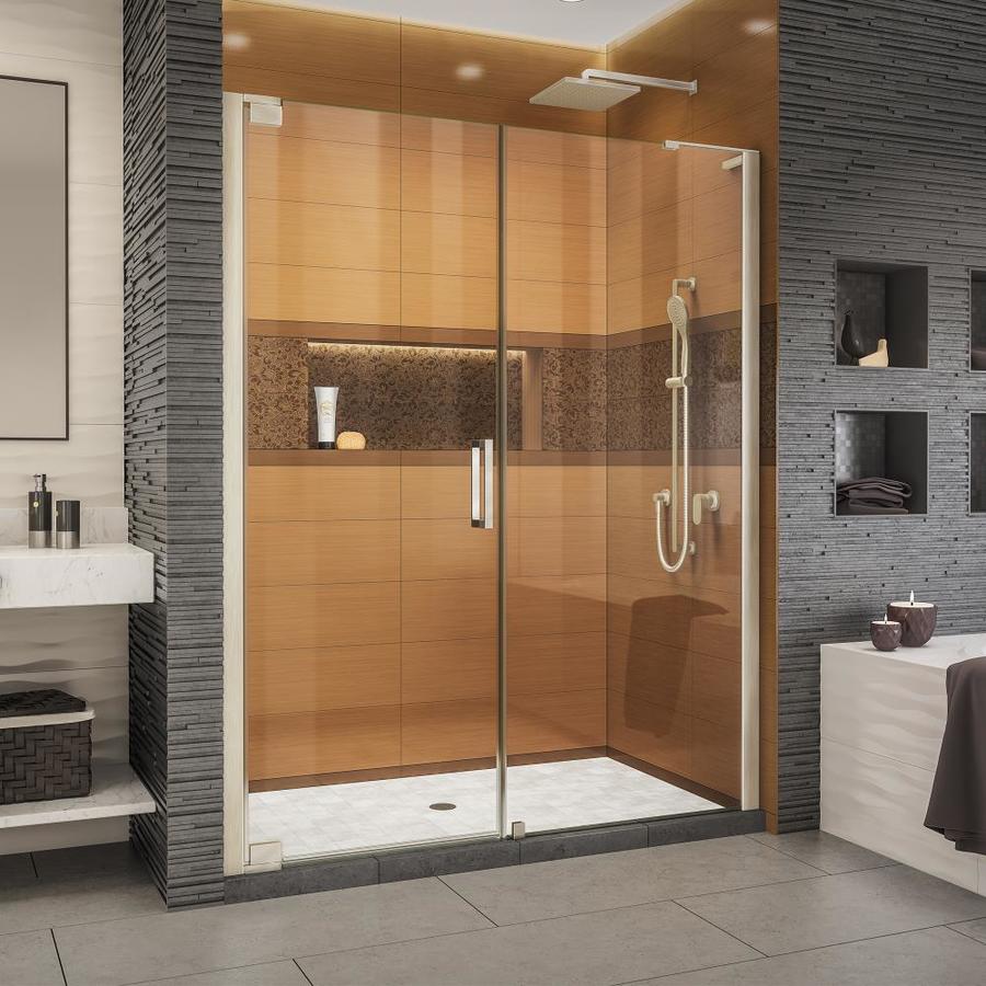 Dreamline Elegance Ls 56 75 In To 58 W Brushed Nickel Dreamline Elegance Ls 56 75 In To 58 W Brushed Nickel Pivot Shower