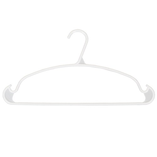 white clothes hangers