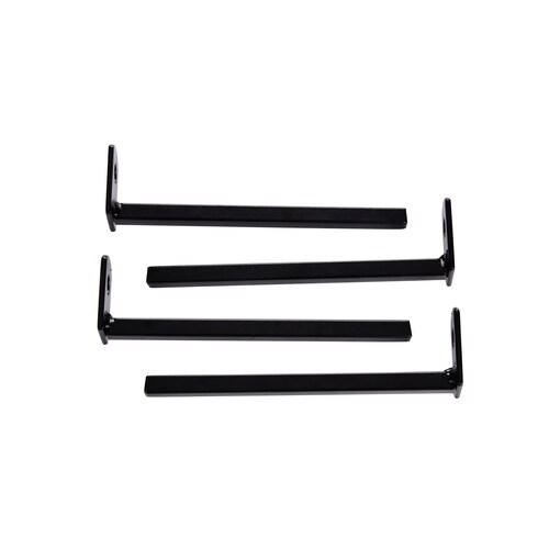 Gatehouse Window Bar Straight Bracket Black in the Window Security Bar