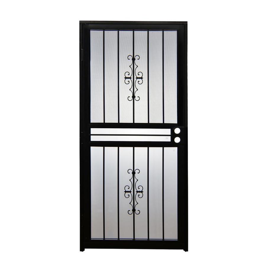 Gatehouse Resolute 36-in X 80-in Black Steel Recessed Mount Security ...