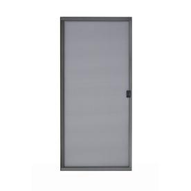 Grisham Bronze Steel Sliding Curtain Screen Door (Common: 30-in x 80-in; Actual: 30-in x 80.75-in)