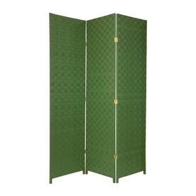 Outdoor Privacy Screens At Lowes Oriental Furniture 52 5 In W X 71 H Green Vinyl Polyresin Outdoor