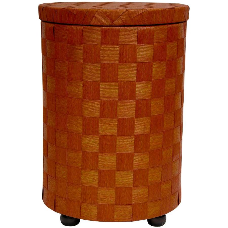 orange laundry basket