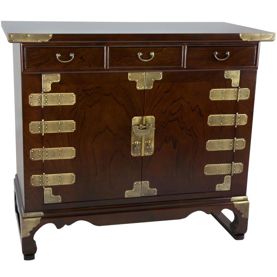 Red Lantern Oriental Furniture Brown Asian Console Table At Lowes Com