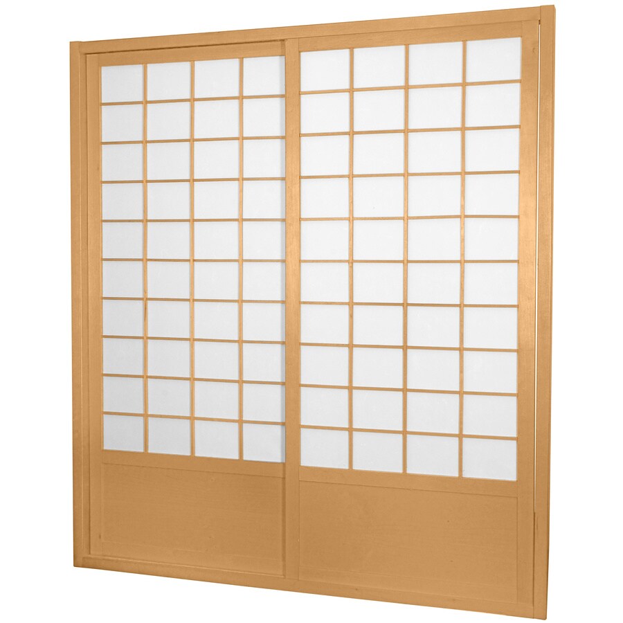 Red Lantern 7 Ft Tall Zen Shoji Sliding Door Kit Double Sided