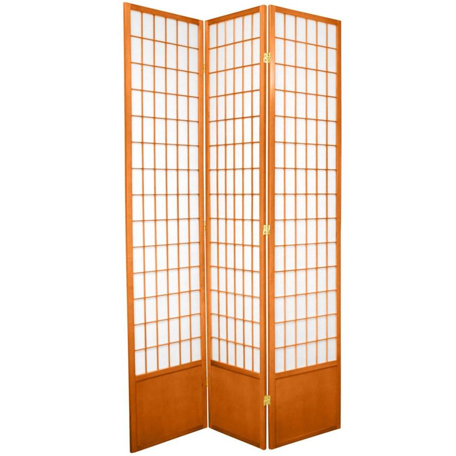 Red Lantern 3 Panel Honey Paper Folding Indoor Privacy Screen At