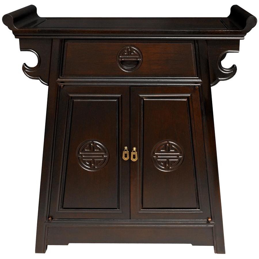 Red Lantern Oriental Furniture Cherry Wood End Table At Lowes Com