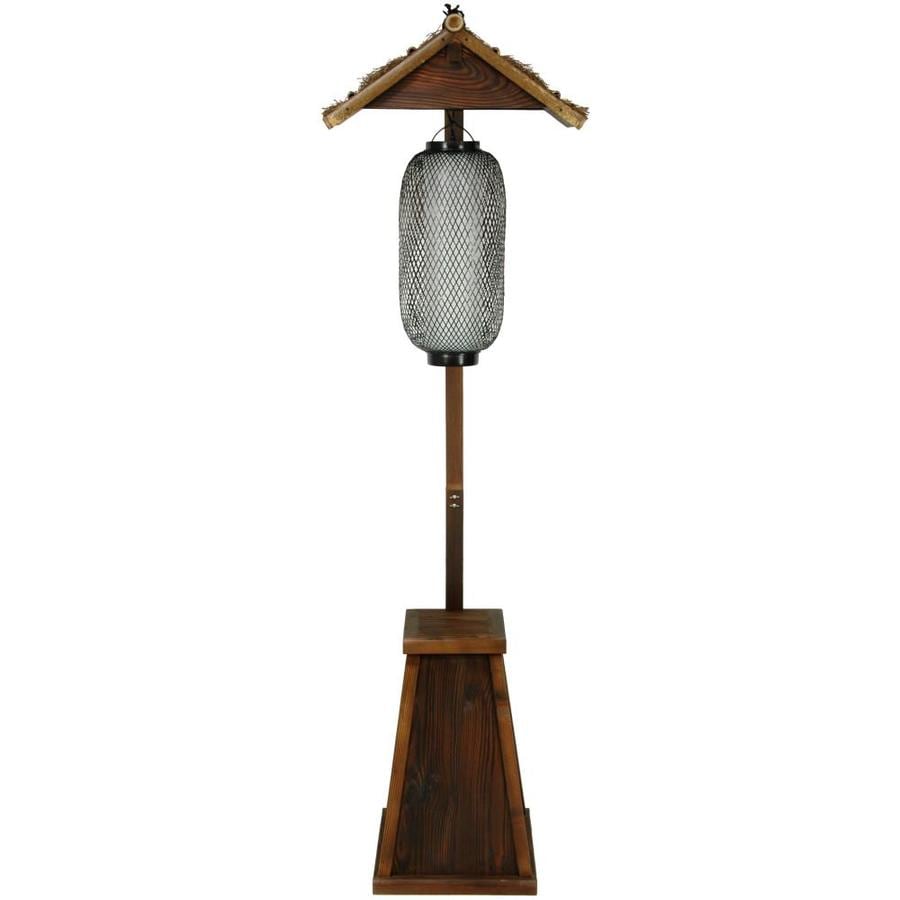 Red Lantern Oriental Furniture 70 In Brown Shaded Floor Lamp