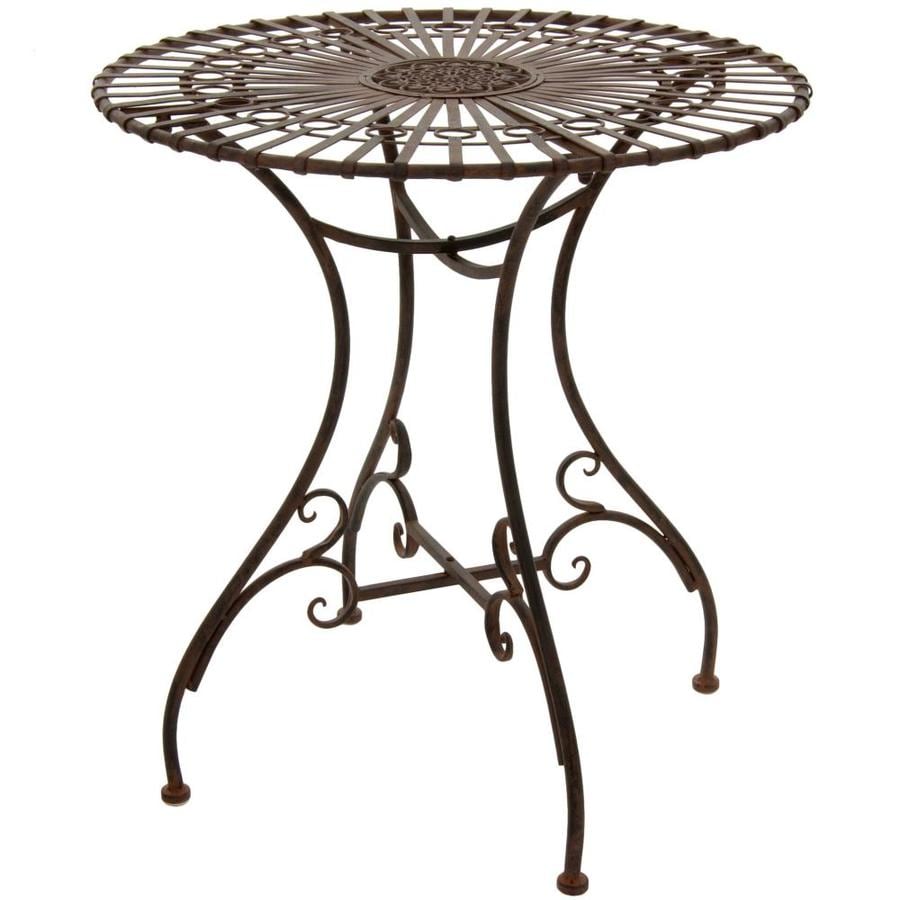 Red Lantern Oriental Furniture Round Balcony Table 28-in W x 28-in L at ...