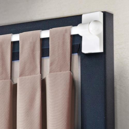 Rod Desyne Magnetic 17 In To 30 In White Steel Single Curtain Rod In The Curtain Rods Department At Lowes Com