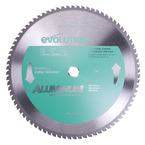 Evolution 14in 80Tooth Tungsten CarbideTipped Steel Chop Saw Blade