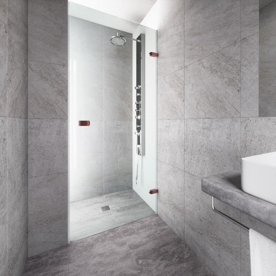 Vigo Tempo 24 In To 24 5 In W Frameless Oil Rubbed Bronze Hinged
