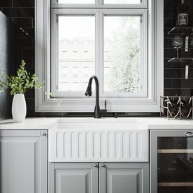 Acrylic Kitchen Sinks At Lowes Vigo Kitchen Collection Platinum 30 In X 18 White Single Basin Standard