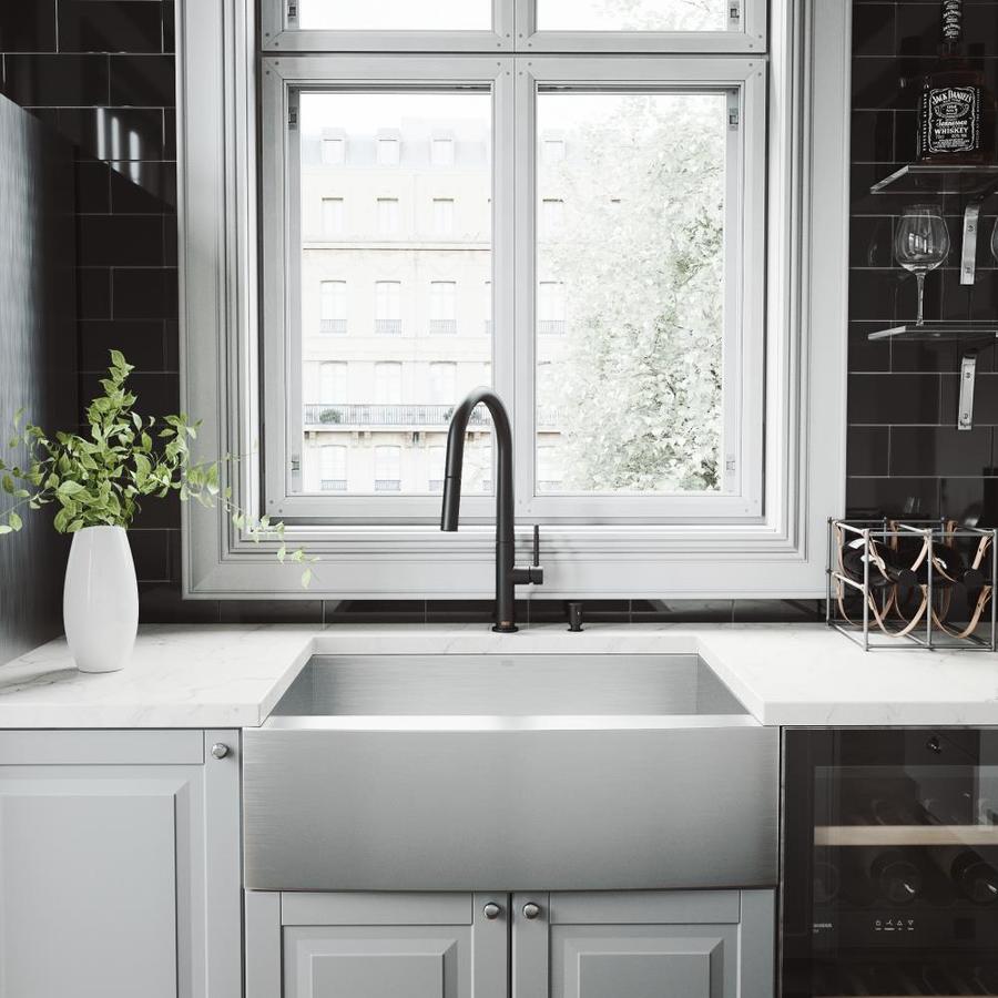 Vigo Camden 30 In X 22 25 In Stainless Steel Single Bowl