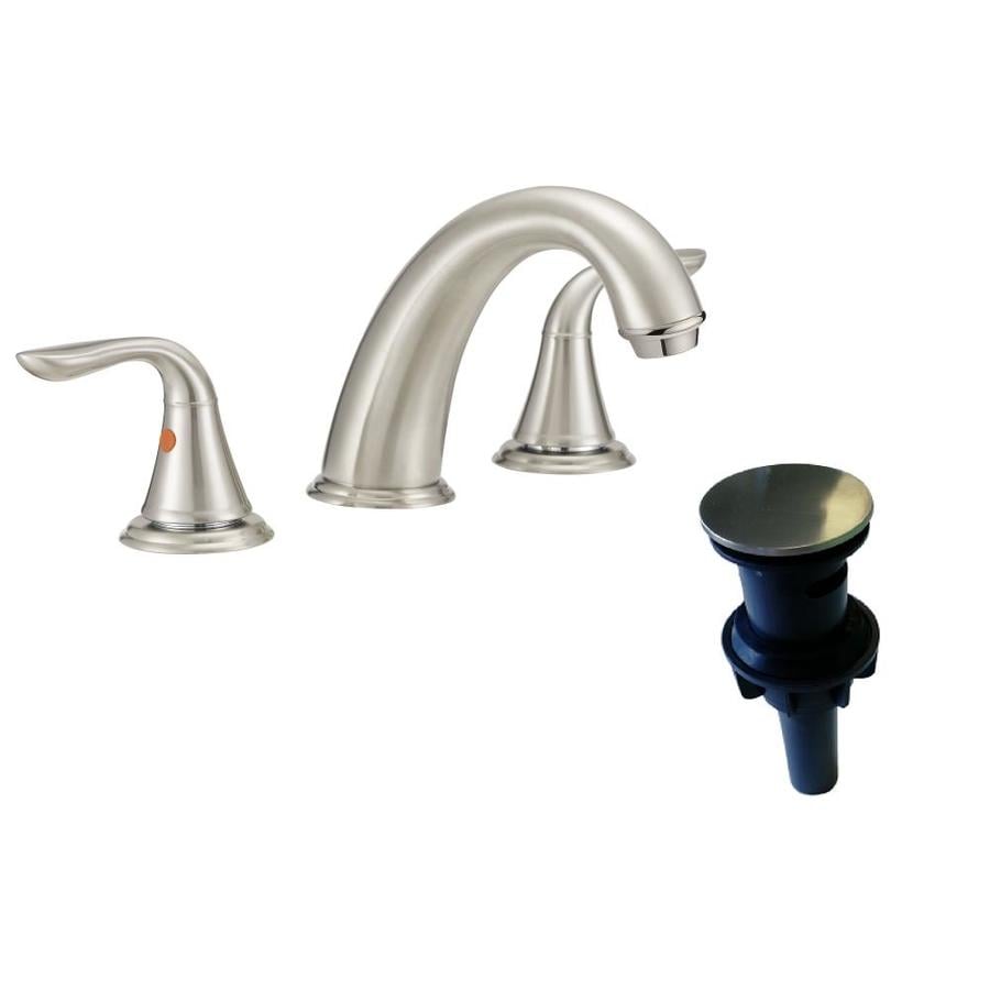 Lavatory Faucets Set with Pop-up Drain /& Water Hoses VALISY 2 Handle Stainless Steel Matte Black /& Chrome Bathroom Sink Faucet
