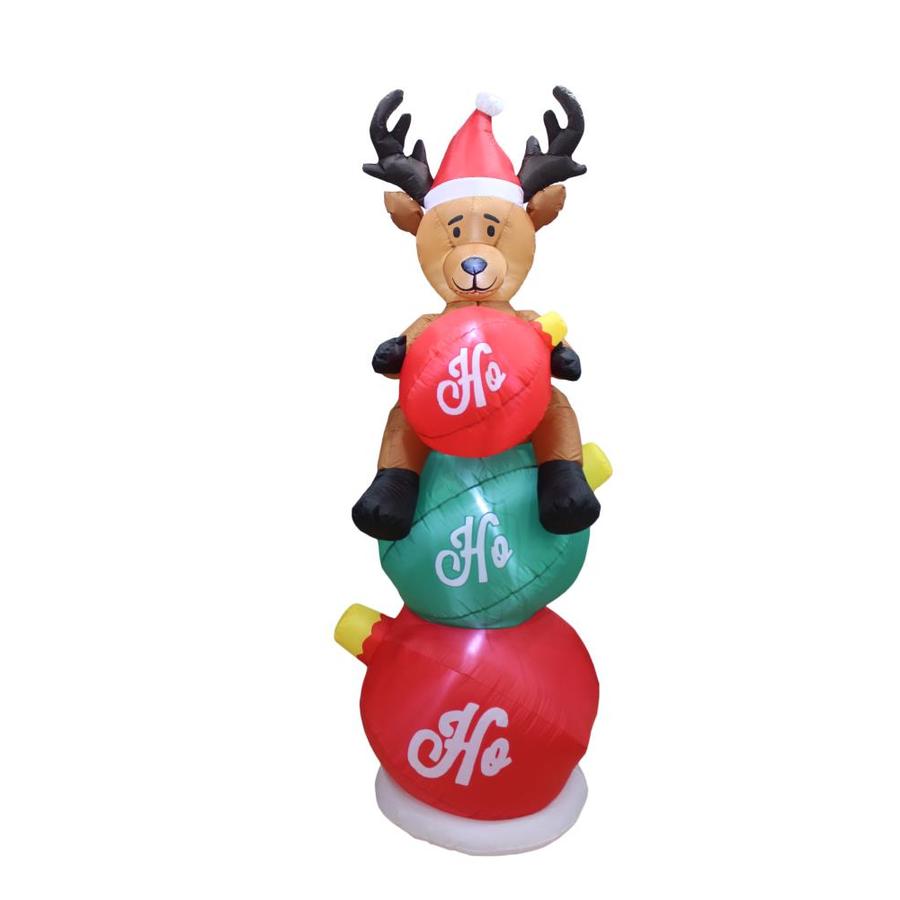 8ft Lighted Reindeer Christmas Inflatable in the Christmas Inflatables