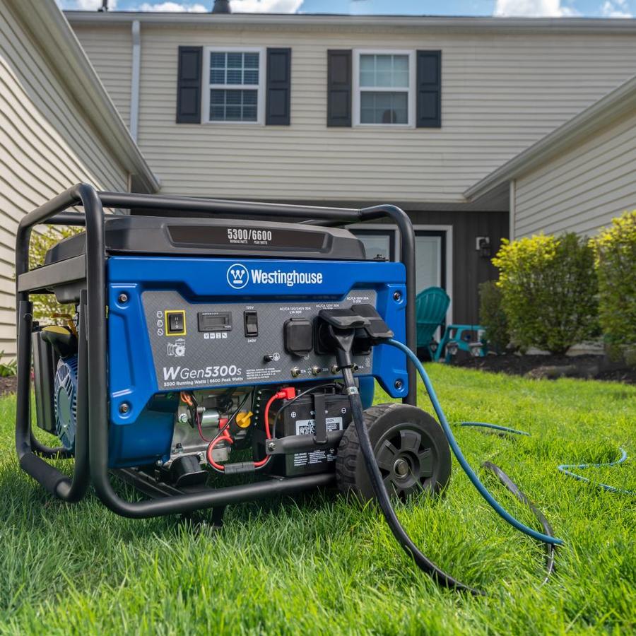 Westinghouse WGen 6600-Watt Gasoline Portable Generator in the Portable ...