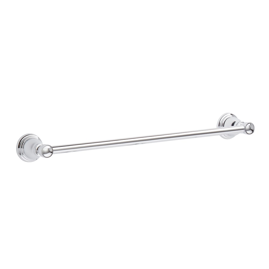 allen + roth Sullivan 18-in Chrome Wall Mount Single Towel Bar at Lowes.com