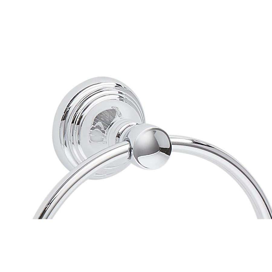 allen + roth Sullivan Chrome Wall Mount Towel Ring in the Towel Rings ...