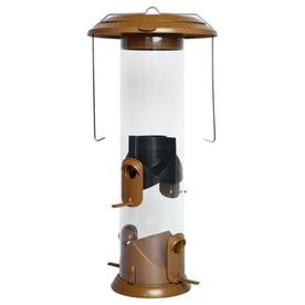 Wild Wings Wide Deluxe Funnel Flip Top 2-in-1 Tube Feeder