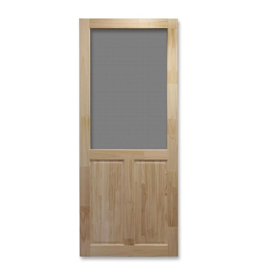 ReliaBilt 36-In x 80-In Wood Bottom Panel Screen Door in the Screen ...