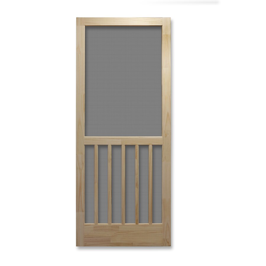 ReliaBilt 36In x 80In Wood 5 Bar Screen Door in the Screen Doors