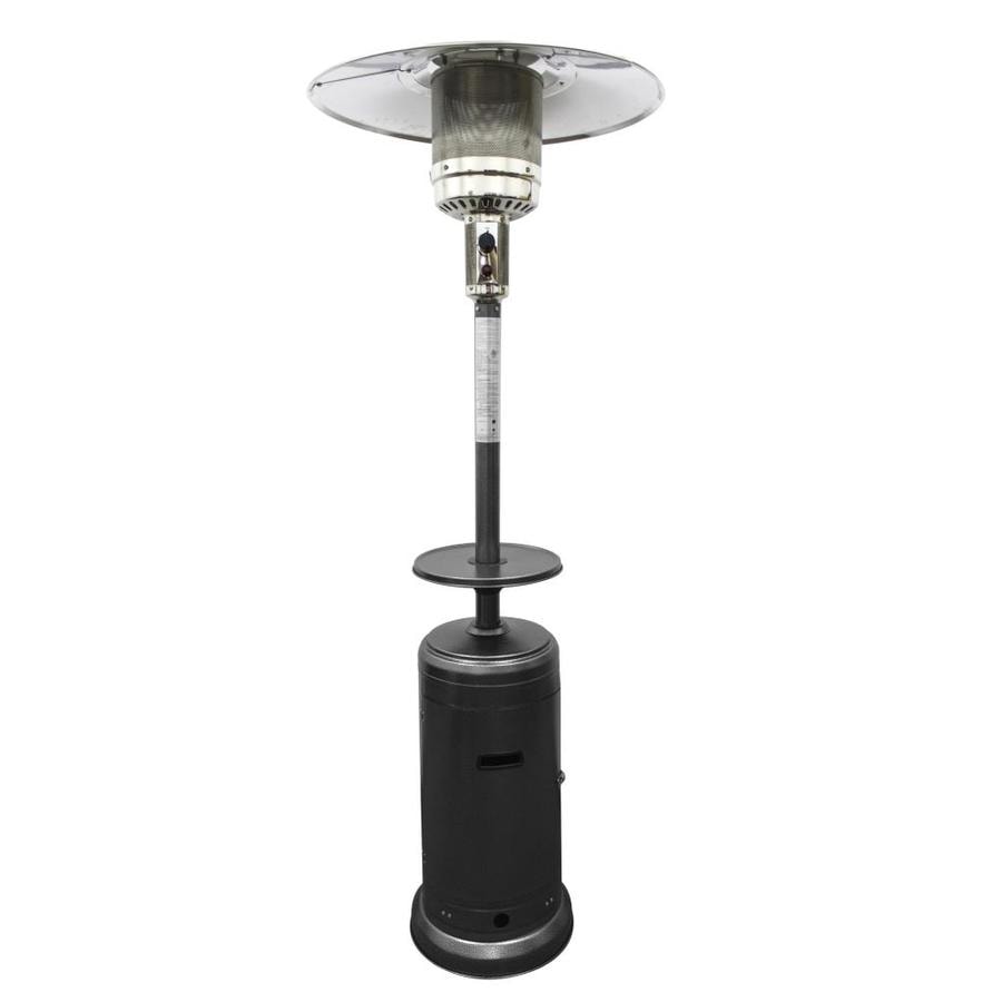 Garden Treasures 41000-BTU Hammered Silver Steel Floorstanding Liquid Propane Patio Heater